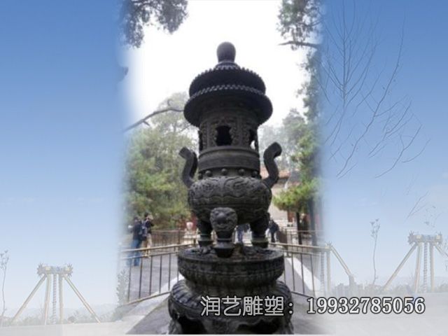 街道铜雕香炉景观雕塑 街道铜雕香炉景观雕塑