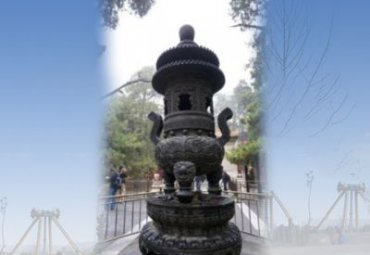 街道铜雕香炉景观雕塑
