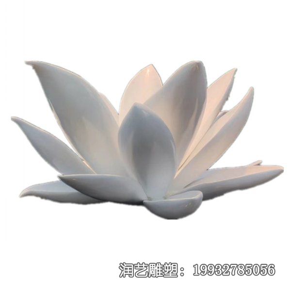 小区景观不锈钢荷花雕塑 小区景观不锈钢荷花雕塑
