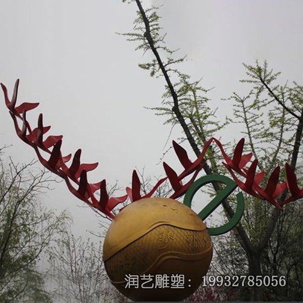 公园景观不锈钢球形雕塑 公园景观不锈钢球形雕塑
