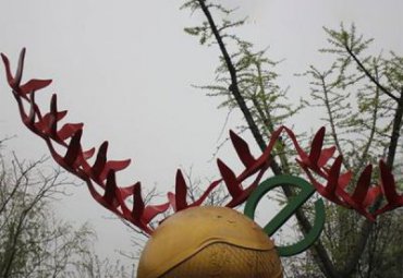 公园景观不锈钢球形雕塑
