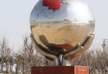广场不锈钢景观地球雕塑