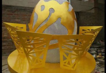 城市镂空不锈钢景观雕塑