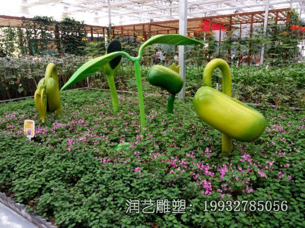 草坪玻璃钢蔬菜景观雕塑 草坪玻璃钢蔬菜景观雕塑