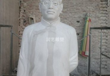 小区石雕陶行知雕塑
