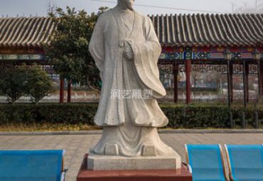 学校石雕苏轼雕塑