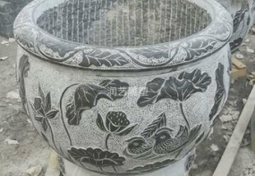 学校石雕 水缸雕塑