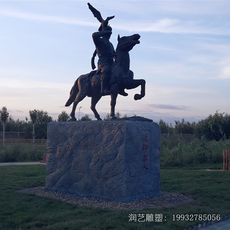 校园铜雕骑马人物雕塑 校园铜雕骑马人物雕塑