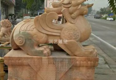 城市石雕貔貅雕塑