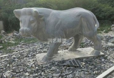 园林石雕牛动物雕塑