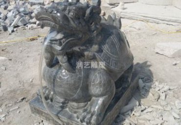 酒店石雕龙龟雕塑