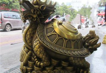 景区铜雕龙龟雕塑