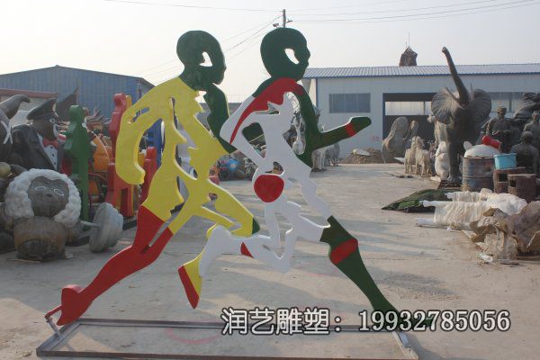 城市跑步不锈钢雕塑 城市跑步不锈钢雕塑