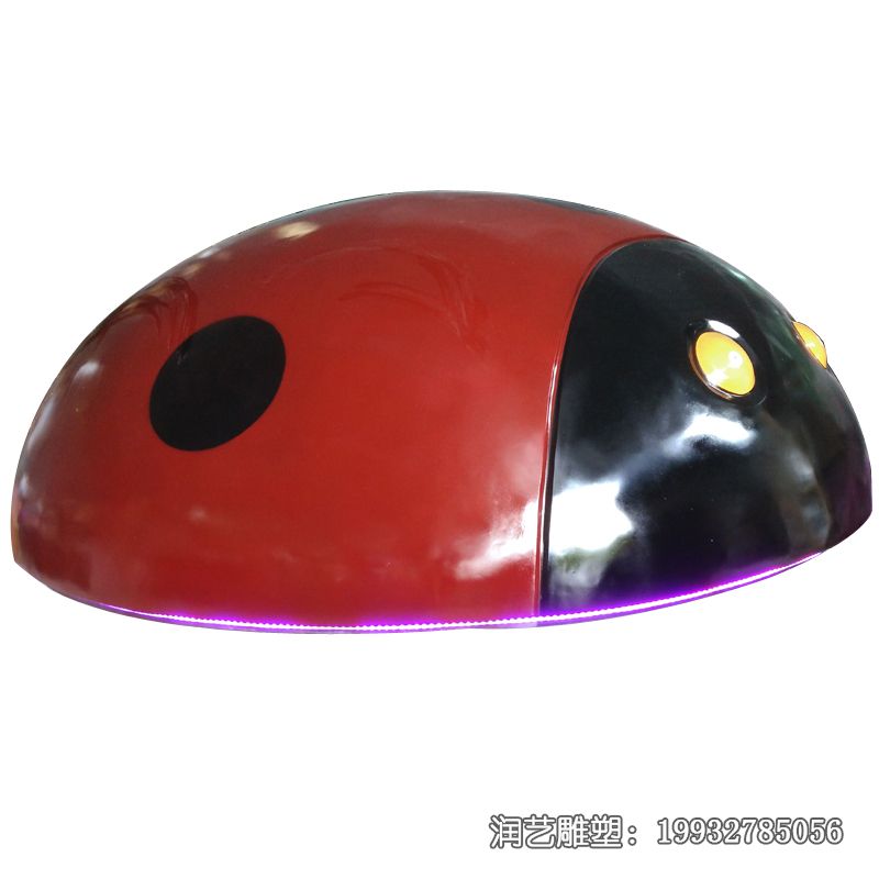 玻璃钢动物瓢虫雕塑 玻璃钢动物瓢虫雕塑