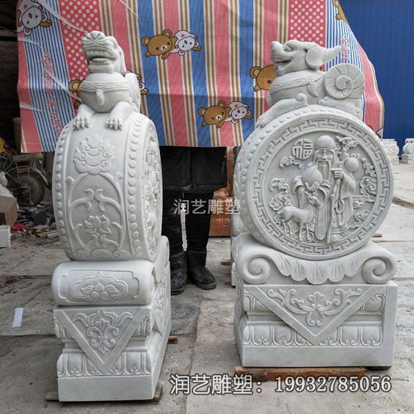 小区石雕门墩雕塑 小区石雕门墩雕塑