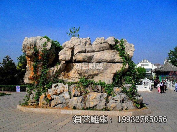 商场石雕假山景观雕塑 商场石雕假山景观雕塑