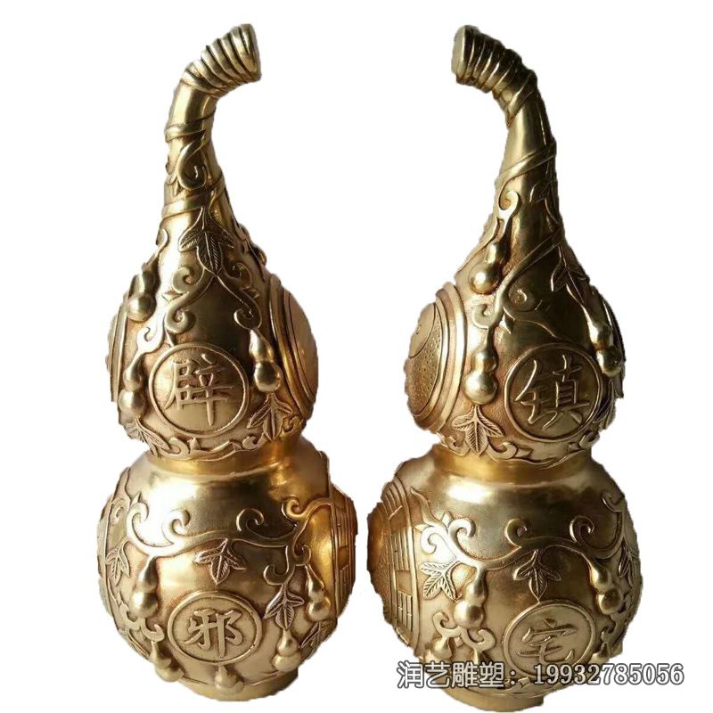 企业铜雕葫芦雕塑 企业铜雕葫芦雕塑