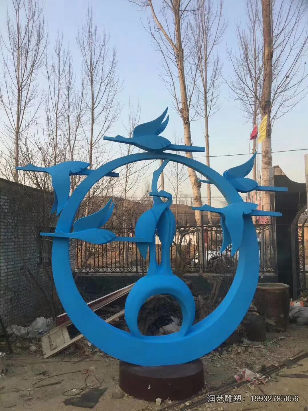 城市大雁不锈钢雕塑 城市大雁不锈钢雕塑