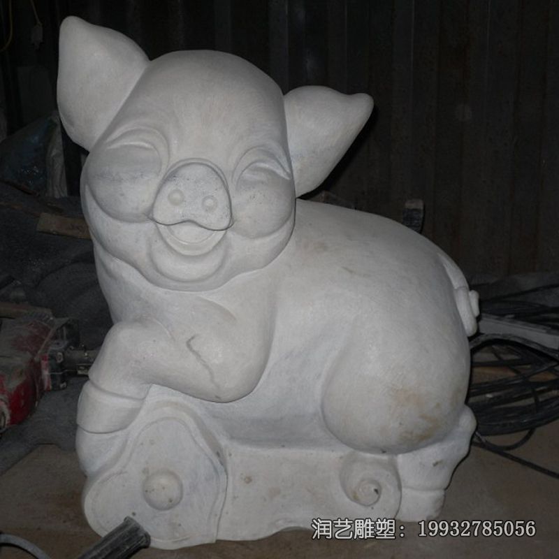 公司石雕猪动物雕塑 公司石雕猪动物雕塑