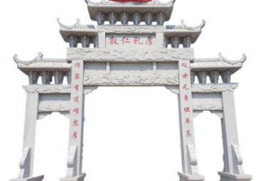 广场石雕牌坊雕塑
