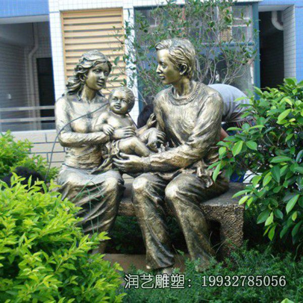景区铜雕一家人雕塑 景区铜雕一家人雕塑