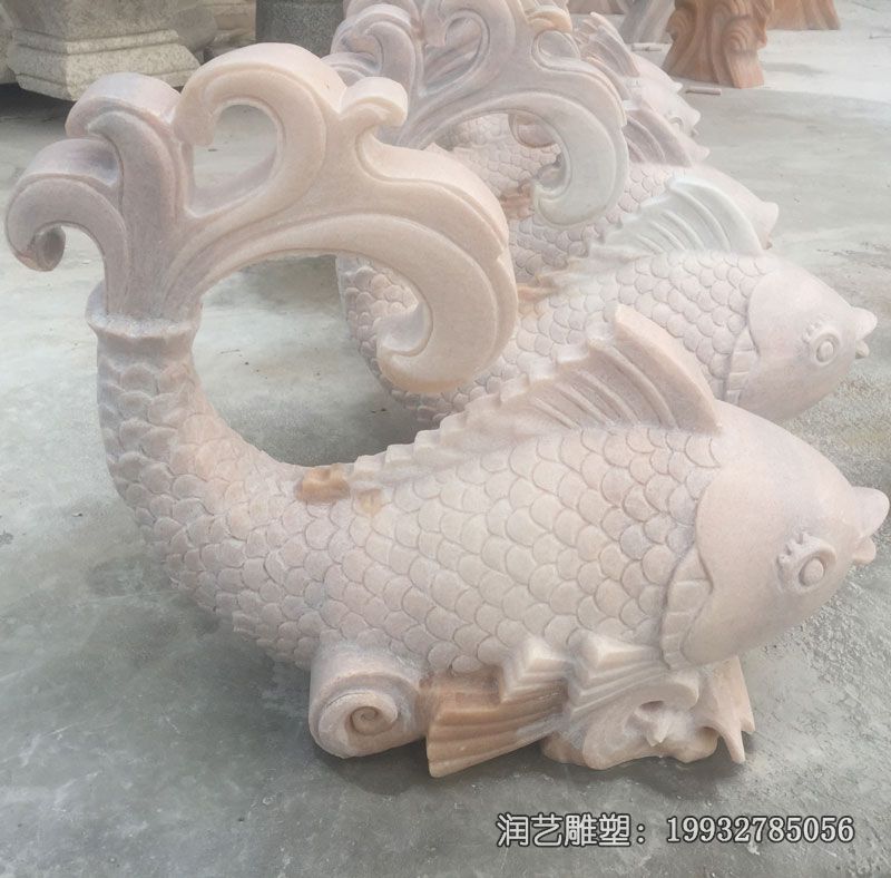 景区石雕鱼动物雕塑 景区石雕鱼动物雕塑
