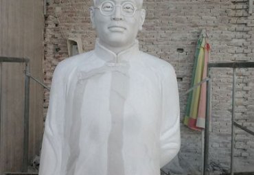 城市石雕陶行知雕塑