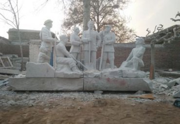 街道石浮雕景观雕塑