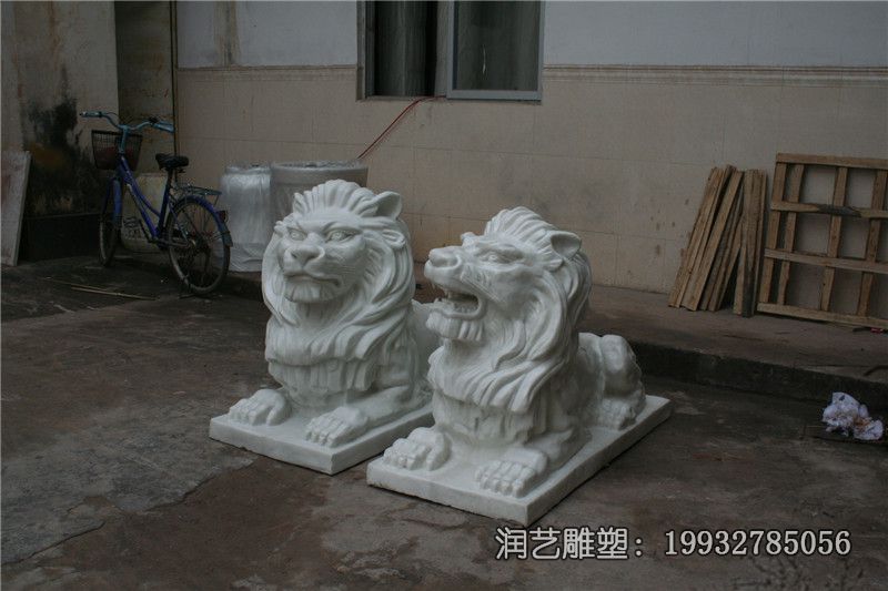 小区石雕狮子雕塑 小区石雕狮子雕塑