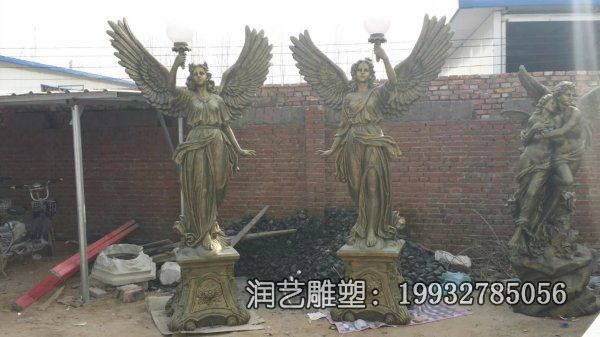园林铜雕天使雕塑 园林铜雕天使雕塑