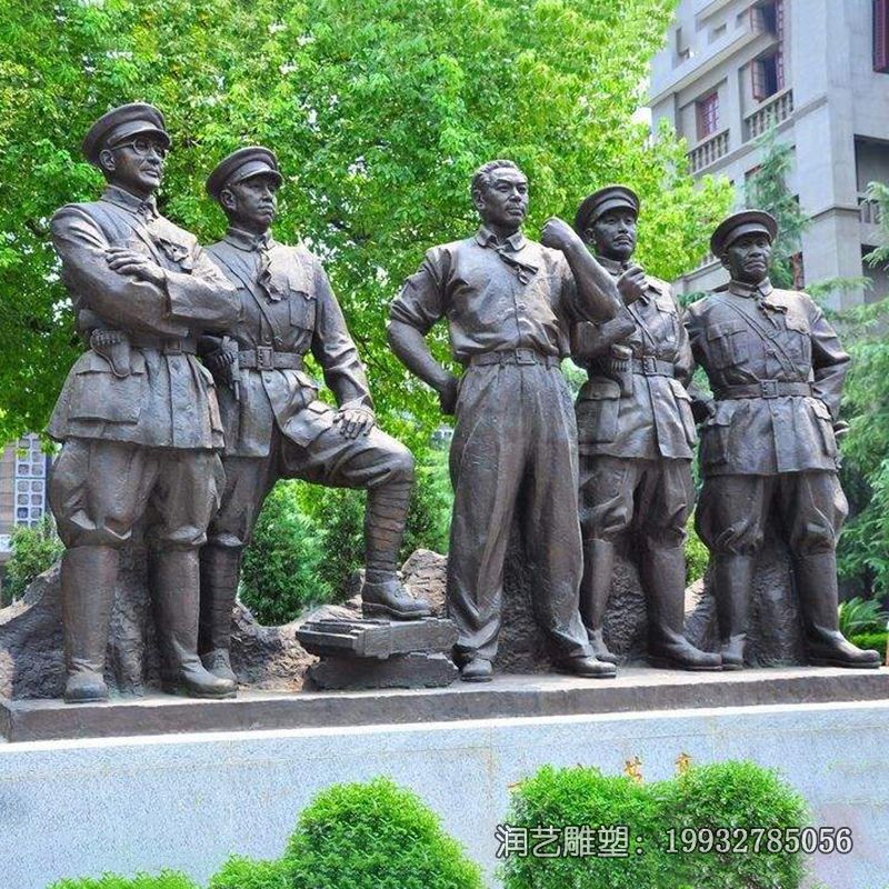 公司铜雕十大元帅雕塑 公司铜雕十大元帅雕塑