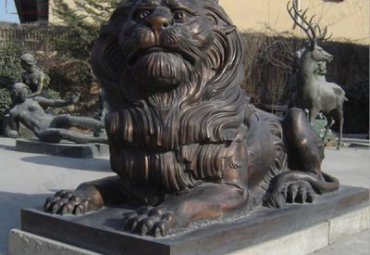 商场铜雕狮子雕塑