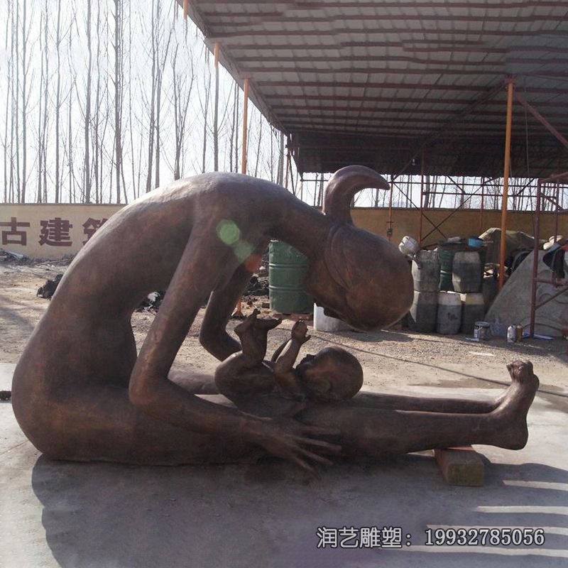 校园铜雕母子雕塑 校园铜雕母子雕塑