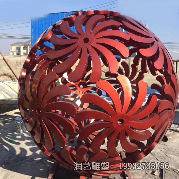 镂空球不锈钢景观雕塑 镂空球不锈钢景观雕塑
