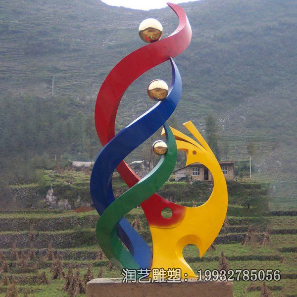 不锈钢抽象凤凰动物雕塑 不锈钢抽象凤凰动物雕塑