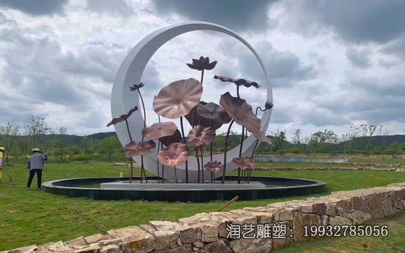 景区不锈钢圆环雕塑 景区不锈钢圆环雕塑