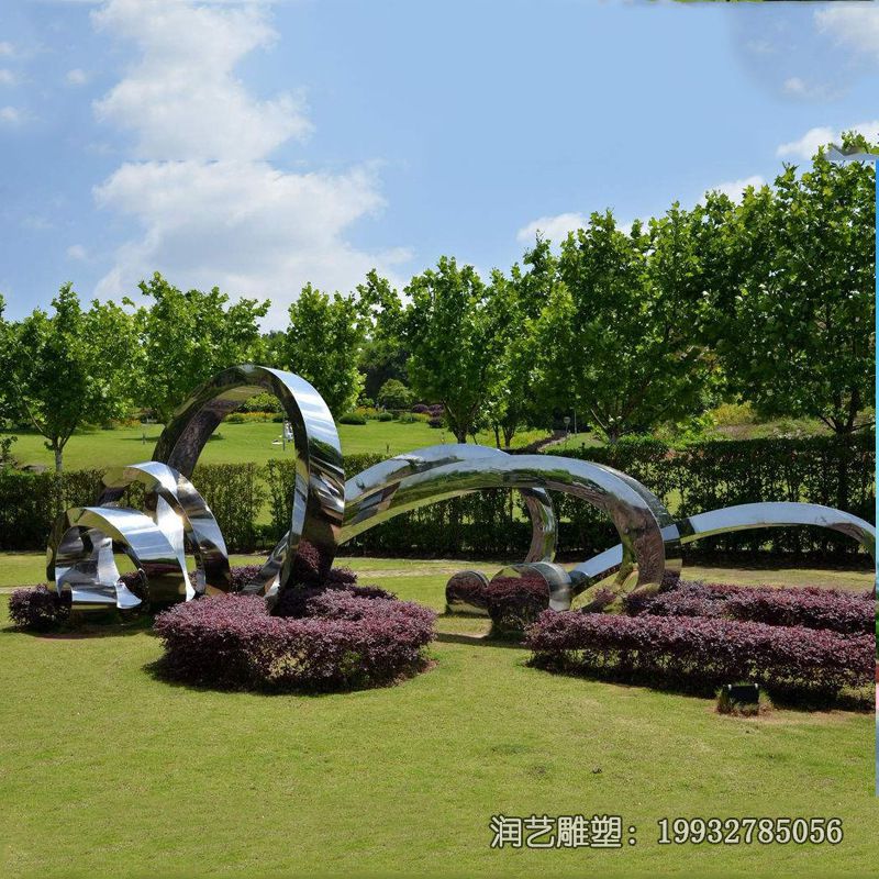 景区不锈钢拱门雕塑 景区不锈钢拱门雕塑