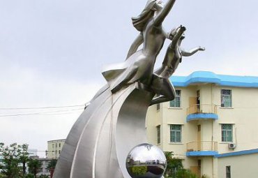 学校不锈钢景观雕塑