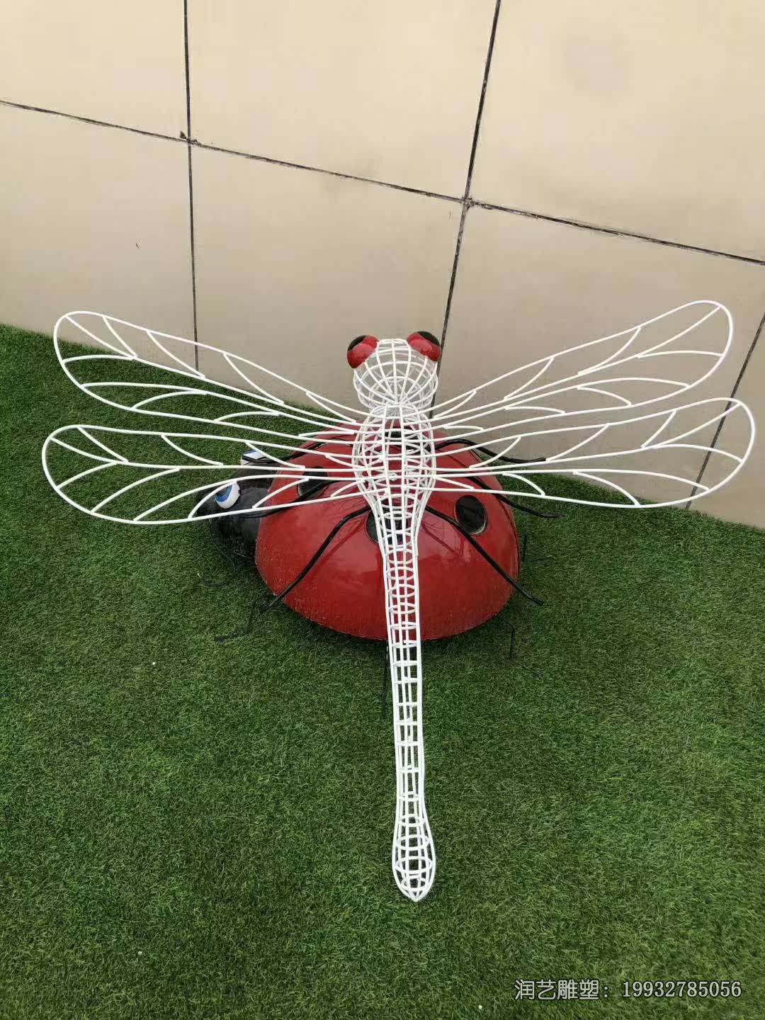 商场不锈钢蜻蜓雕塑 商场不锈钢蜻蜓雕塑