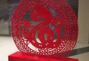 企业不锈钢剪纸雕塑