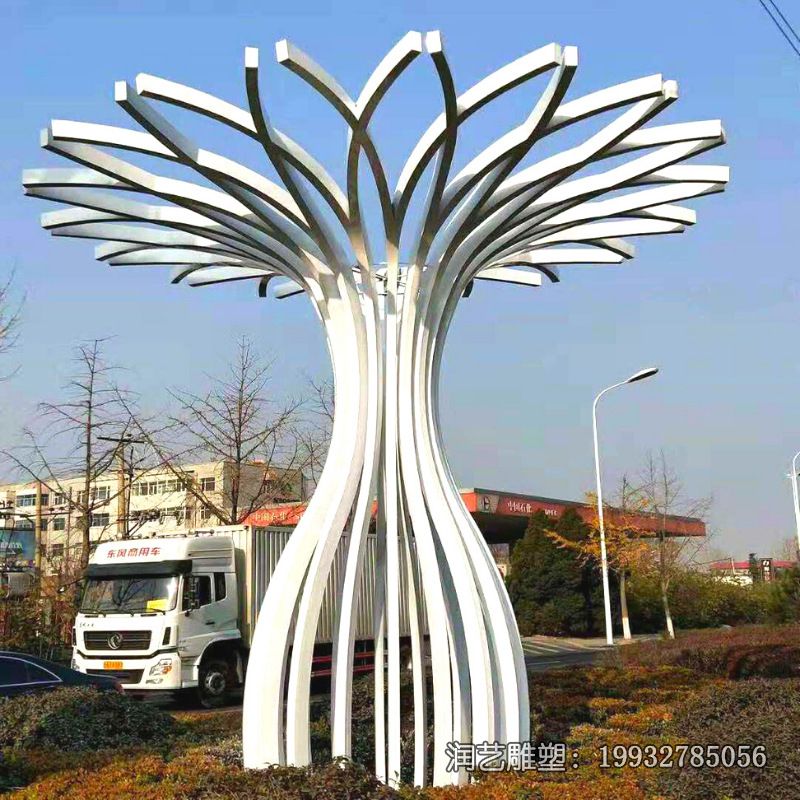 景区不锈钢树雕塑 景区不锈钢树雕塑
