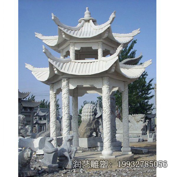 小区凉亭石雕 小区凉亭石雕