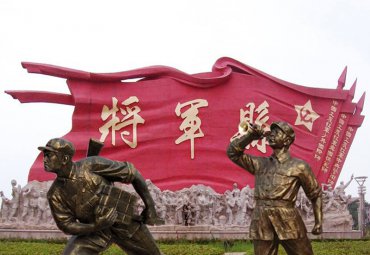 城市不锈钢旗帜雕塑