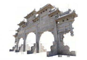 街道景观牌坊石雕