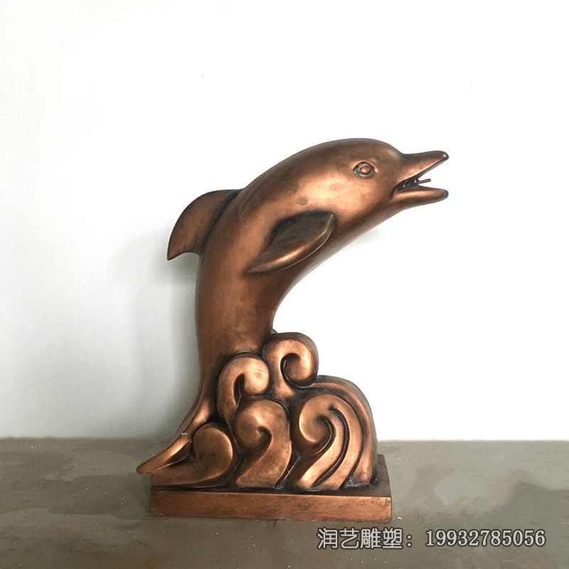 广场海豚动物铜雕 广场海豚动物铜雕