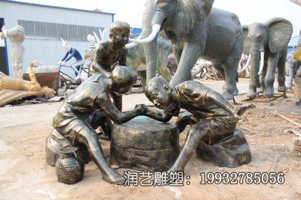 酒店掰手腕民俗铜雕 酒店掰手腕民俗铜雕