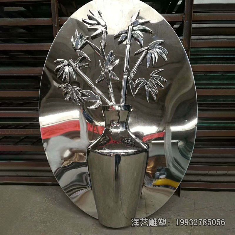 广场不锈钢花瓶雕塑 广场不锈钢花瓶雕塑
