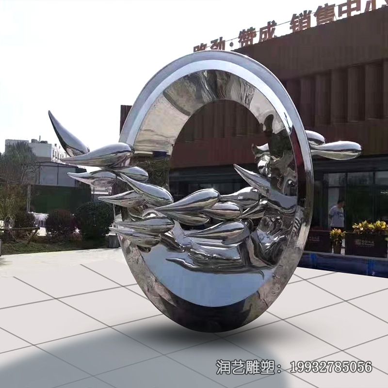 企业不锈钢鲤鱼跃龙门雕塑 企业不锈钢鲤鱼跃龙门雕塑