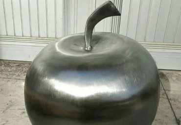 公园不锈钢苹果雕塑