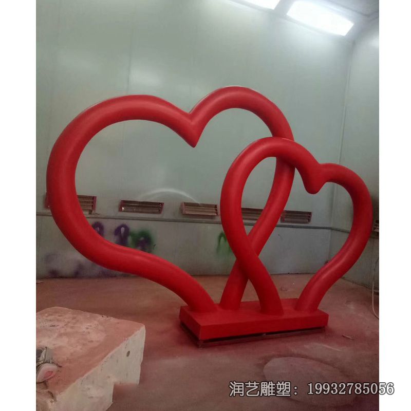 学校不锈钢爱心雕塑 学校不锈钢爱心雕塑